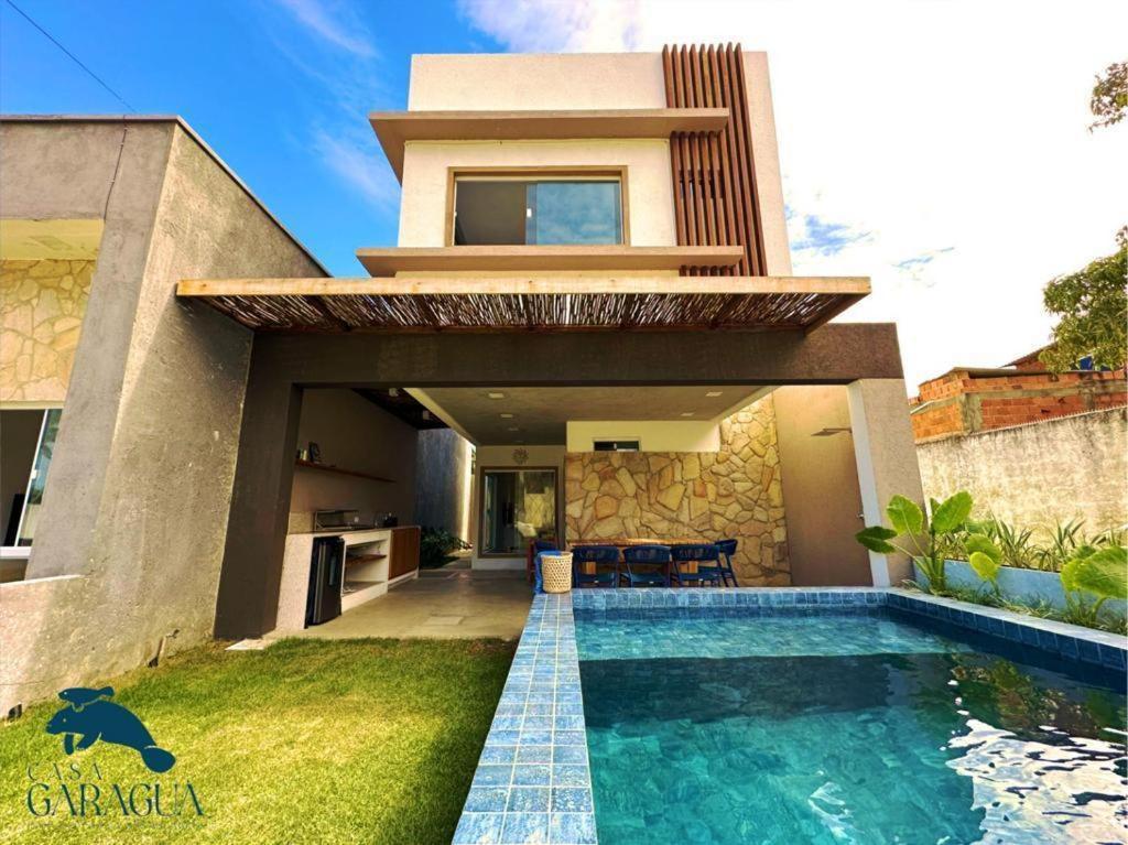 Casa A 1200M Da Praia Do Patacho - Casa Garagua Pôrto de Pedras エクステリア 写真